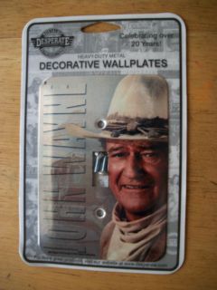 john wayne decorative wall plate/ light switch the duke