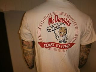 MCDONALDS IM SPEEDEE COAST TO COAST T SHIRT Retro OG Logo Hamburgers