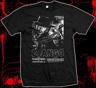 Django   Franco Nero   Tarantino   Unchained   100% cotton soft t