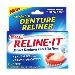 Reline It Denture Reline Kit   2 Repairs/Count 6 packs