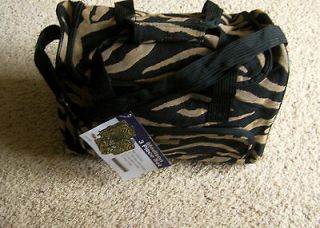 Travel Carry On Tote Duffle Overnight Luggage Zebra Tan Brown Design