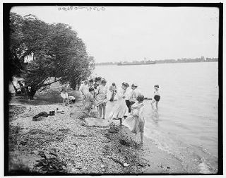 Waders,parks,children playing,water,Belle Isle Park,Detroit,Michigan
