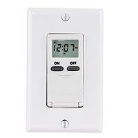 EI500WC WHITE DIGITAL IN WALL ELECTRONIC 7 DAY TIMER 15 AMP 120 VAC