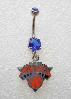 NY NEW YORK KNICKS BASKETBALL Navel Belly Button Ring BODY JEWELRY