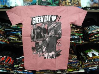 Green Day Retro Ultra Rare Large Pink T Shirt Blink 182 Sum 41