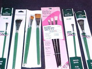 Donna Dewberry One Stroke 7 Brushes 3 Painters Select Plaid Brushes