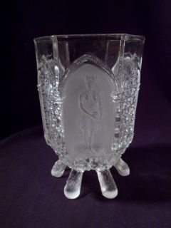 Antique Gillinder Glass Co. Pressed Spooner, Figurals