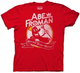 New~Ferris Buellers Day Off Abe Froman Sausage King~Adult Shirt