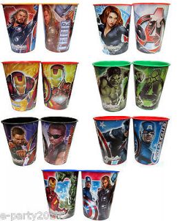 THE AVENGERS 16oz Reusable KEEPSAKE CUPS ~ Marvel Heroes Birthday