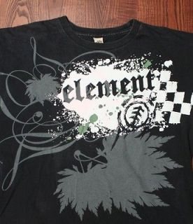 Element Skateboards Bam Margera Bold Multi Logos Black Medium Damaged