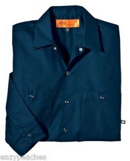 Dickies Mens NEW Size S 5XL Pocket Long Sleeve Industrial Work Shirt