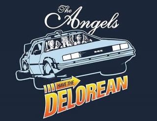 Dr. Who Weeping Angels Drive Delorean Parody Teefury Ladies Shirt