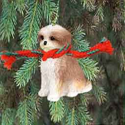 Shih Tzu, Puppy Cut Tan Holiday Ornament New