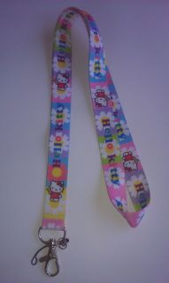 Hello Kitty Neck Lanyard badge ID card holder & Disney trading pins