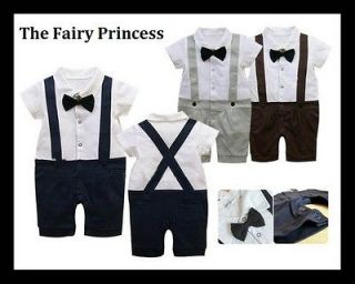 Funky Baby Toddler Dickie Bow Romper Suit ★ Ideal for