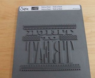 Stampin Up Big Shot Sizzix Tick or Treat Plate Die