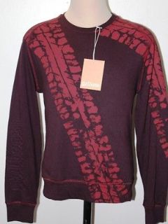 NWT MENS AWESOME JOHN GALLIANO TIRE TREAD SWEATER SIZE L LARGE ITALY