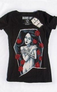 Akumu Ink Beautiful Death Vampire Coffin Roses T Shirt Punk Gothic