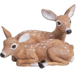 Laying Fawn Animal Garden Statue Outdoor Lawn Decor