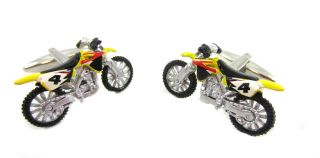 and Black Motocross Dirt Bike Extreme Sports X Games Racing Cufflinks