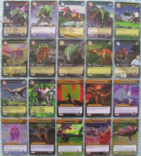 Dinosaur King TCG Choose 1 Time Warp Adventures Silver Rare Foil Card