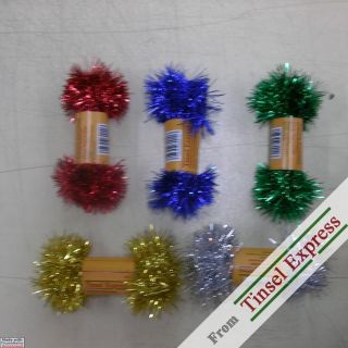 15 TinselExpress Econ Tinsel Garland  2 Shiny Vintage Christmas