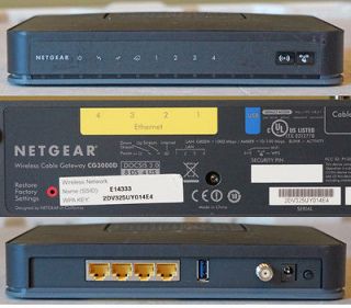 NETGEAR CG3000D DOCSIS 3.0 CABLE MODEM / WIRELESS GATEWAY