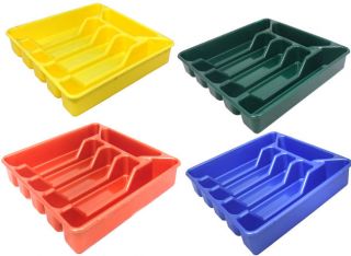 Large Plastic Cutlery 6 Compartment Tray Kitchen Storage Drawer