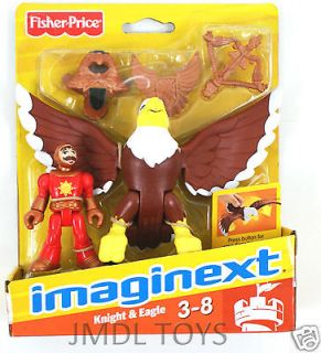 Imaginext CASTLE KNIGHT & EAGLE FIGURE 2 PACK with WING FLAPPING
