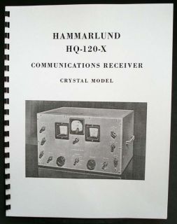 HAMMARLUND HQ 120 X HQ120X Receiver Manual