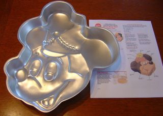 Wilton Cake Pan Disney Mickey Mouse Face Band Leader + Instructions