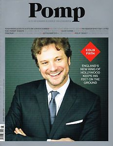 Colin Firth cover & photos. Philip Treacy hat designer/milli ner   UK