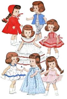 Vintage Doll Clothes Pattern 7972 ~ size 8 or 11 ~ Littlest Angel