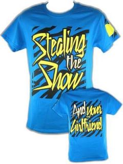 Dolph Ziggler Blue Stealing the Show And Your Girlfriend Mens T shirt