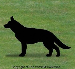 NEW** Lawn Art Yard Shadow   German Shepherd Dog Silhouette