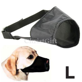HQ Black Dog Muzzle Muzzel Adjustable Large