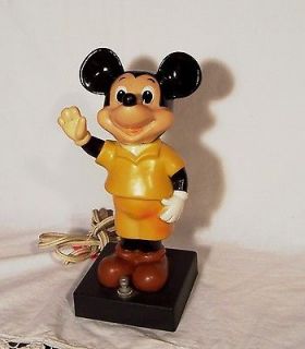 Vintage Walt Disney Prod Mickey Mouse Nightlight Lamp Japan 9.5 Tall
