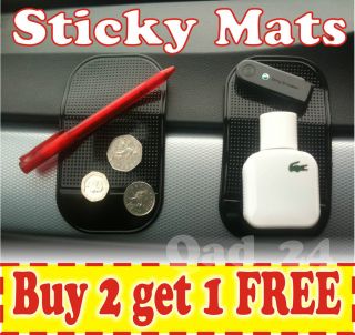 Sticky Pad Mat Anti Non Slip Mobile phones GPS Coins Gadget Holder