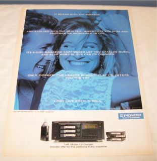 Pioneer TM1 18 Disc CD Changer PRINT AD from 1992