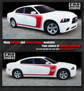 Dodge Charger Side Scallop Bumblebee C Stripes 2011 2012 2013 Decals