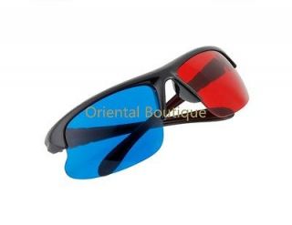 New Fashional Blue and Red 3D Glasses for Movie Film TV DVD Video and
