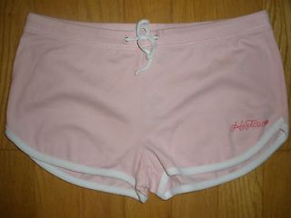 NEW WOMEN HOOTERS PINK SHORTS SIZE MEDIUM CUTE COTTON COMFY COZY FREE