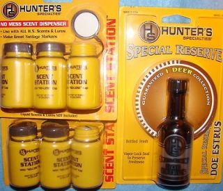 HUNTERS SPECIALTIES SPECIAL RESERVE DOE ESTRUS AND 6 SCENT STATIONS