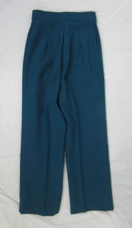 JC Penney Blue Green Dress Pants Cropped Career Clothing Petite XS
