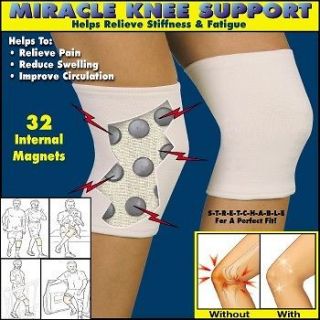 MIRACLE MAGNETIC KNEE SUPPORT BRACE, ONE SIZE 32 Magnets