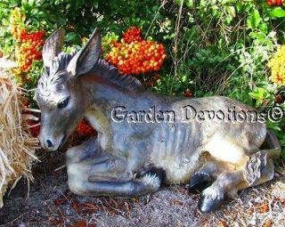 20 COLOR DONKEY OUTDOOR GARDEN STATUE goes with 27 BEST NATIVITY