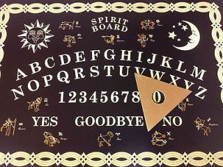 New `Large Size  Ouija Board  Black & Gold   Spirit Board  Ouiji