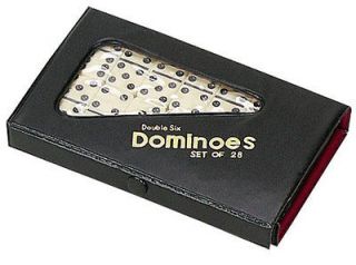 Ivory Standard Size Double Six Dominoes with Case Complete Game Set