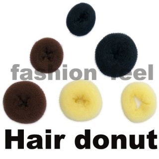 hair donut bun ring shaper hair styler maker brown black blonde large
