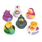 Lot of 4 Fairy Tale Wizard Rubber Ducks Duckys Duckies 